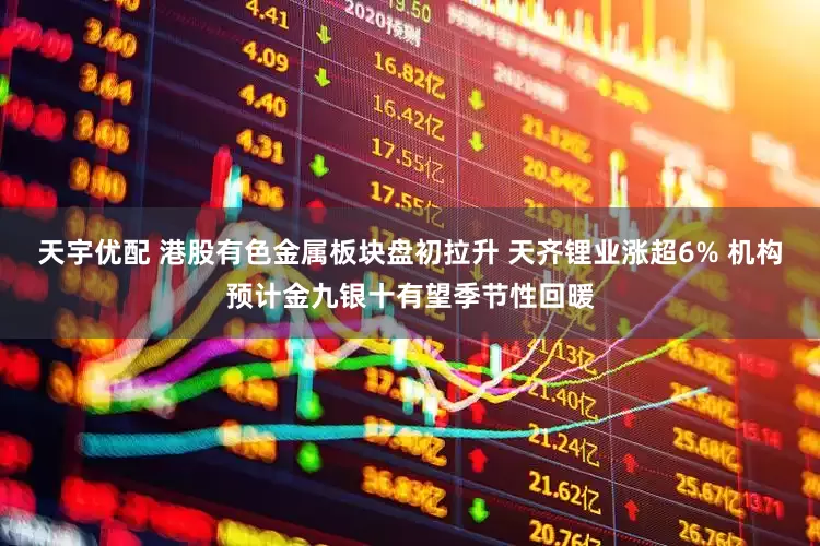 天宇优配 港股有色金属板块盘初拉升 天齐锂业涨超6% 机构预计金九银十有望季节性回暖